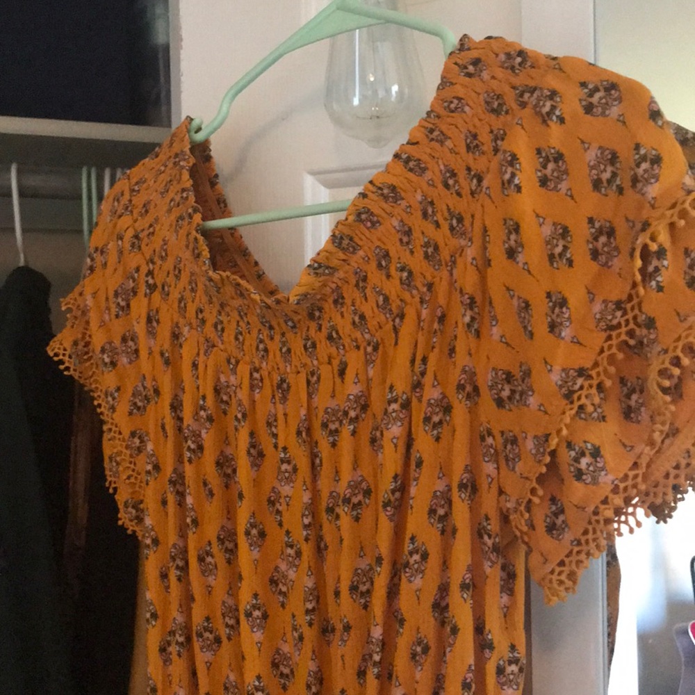 Yellow floral jumpsuit